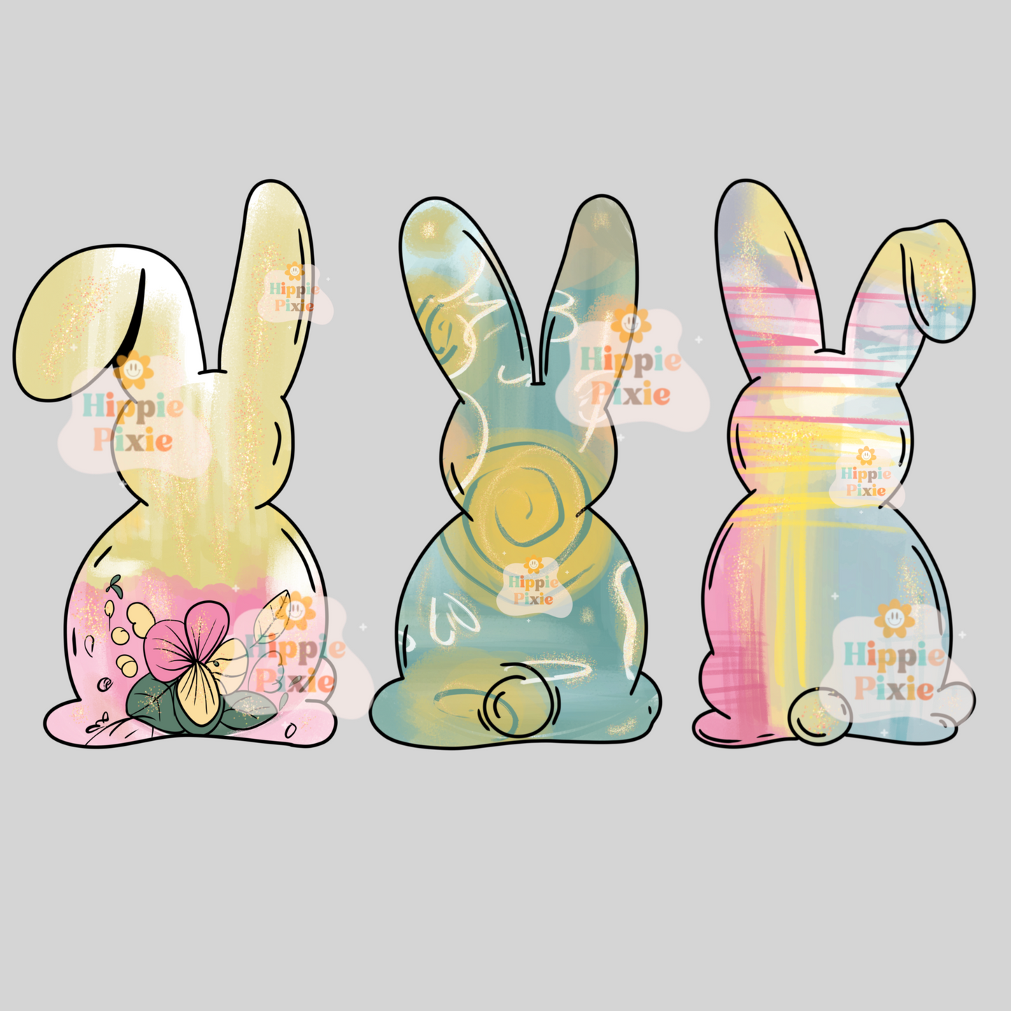 Pastel Bunnies PNG