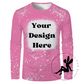 Pink Faux Bleach Long Sleeve