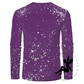 Purple Faux Bleach Long Sleeve