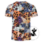 Multi Cheetah Limited Edition  Faux Bleach Tee