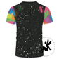 Black Neon Splatter Limited Edition Faux Bleach Tee