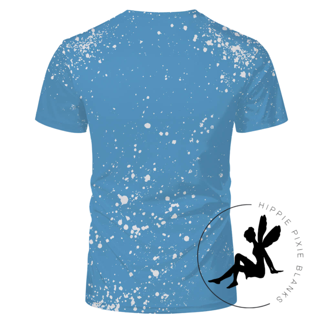 Light Blue Faux Bleach Tee