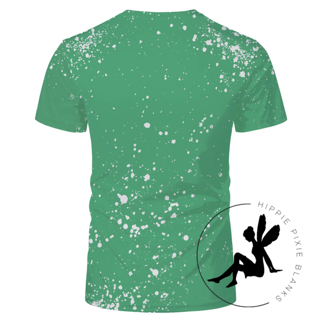 Green Faux Bleach Tee